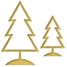 Értsünk szót - EQ fejlesztés - line flat icon pine trees